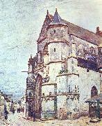 Alfred Sisley Church at Moret after the Rain china oil painting artist